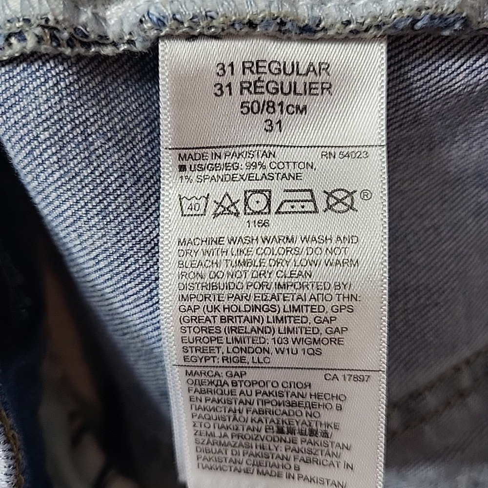 Gap Cut-Offs Jean Shorts Womens Sz 31 Distressed Stretch Denim 5" Retro - Picture 11 of 12